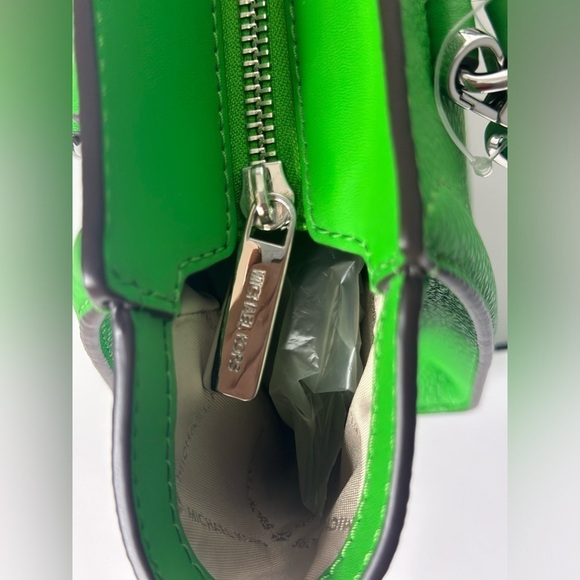 MICHAEL KORS NWT Women's FREYA Small Leather Satchel/Xbody Palm MSRP $328 - Picture 11 of 12